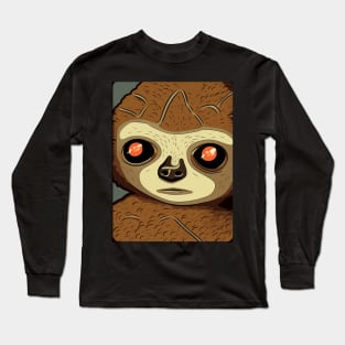 Robot Sloth Long Sleeve T-Shirt